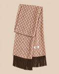 Silk scarf - Pattern lilac rosette
