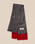 Silk scarf - pattern grey — full view